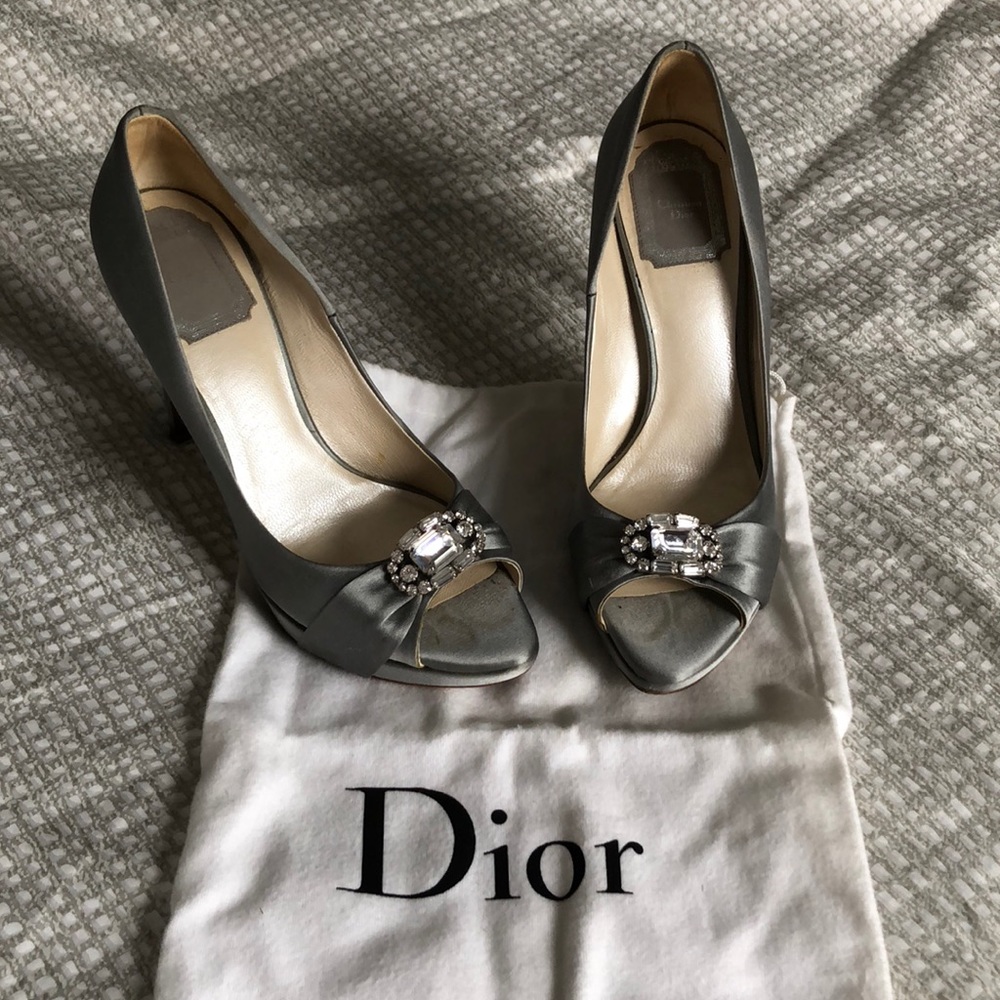 Authentic Rare Christian Dior Crystal Pumps EUC